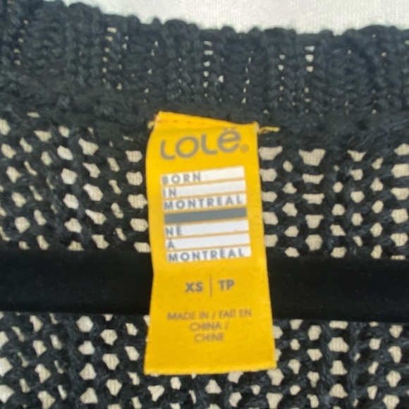 NEW! LOLE LBD Black Knit MIDI Sweater Dress V Neck Long Sleeve Extra Small XS - Picture 5 of 12